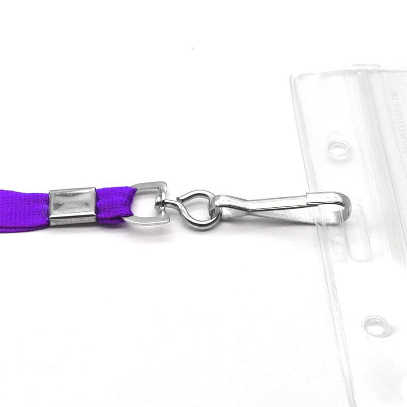 Bird Fiy Bulk Purple Lanyards for Id Badges Nylon Neck Flat Lanyard for ID Name Badge Holder/Name Tag - Image 3